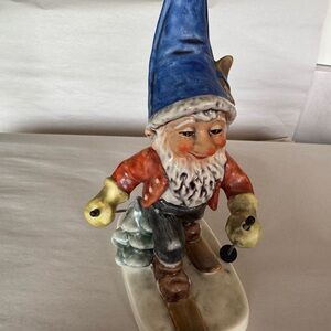 Goebel Holiday Gnome with Blue Hat and Red Jacket